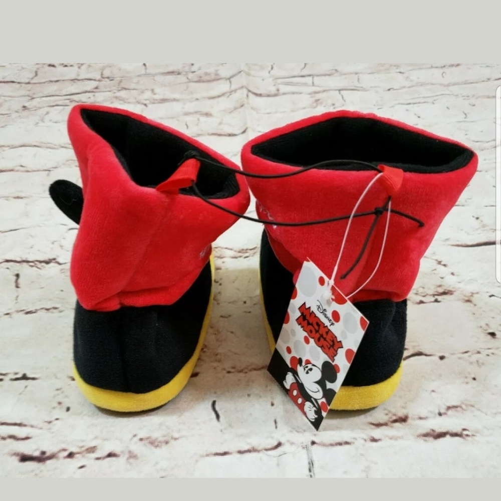Mickey Mouse Kids Boot Slippers Size 9-10 Unisex - Picture 4 of 5